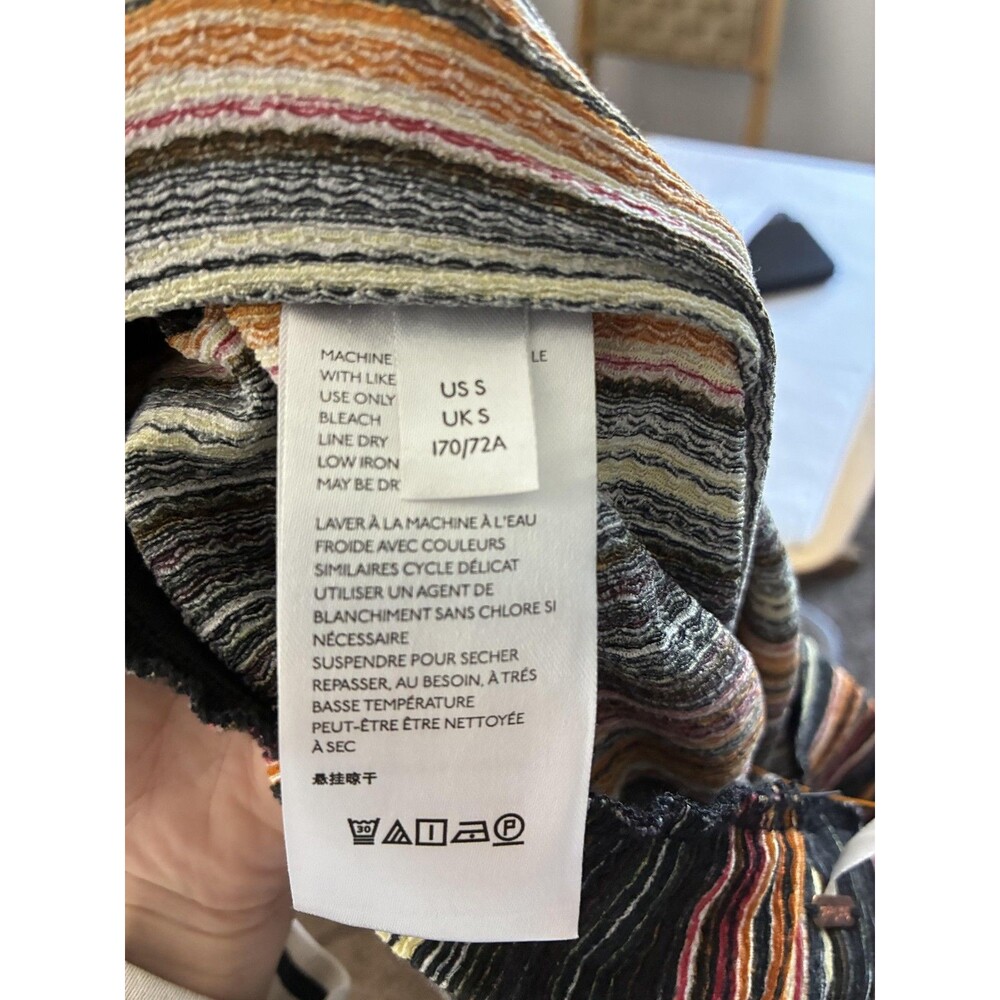 Free People Kitty Flare Pants Womens S Multicolor Stripe Elastic Waist Pull On - Picture 12 of 14